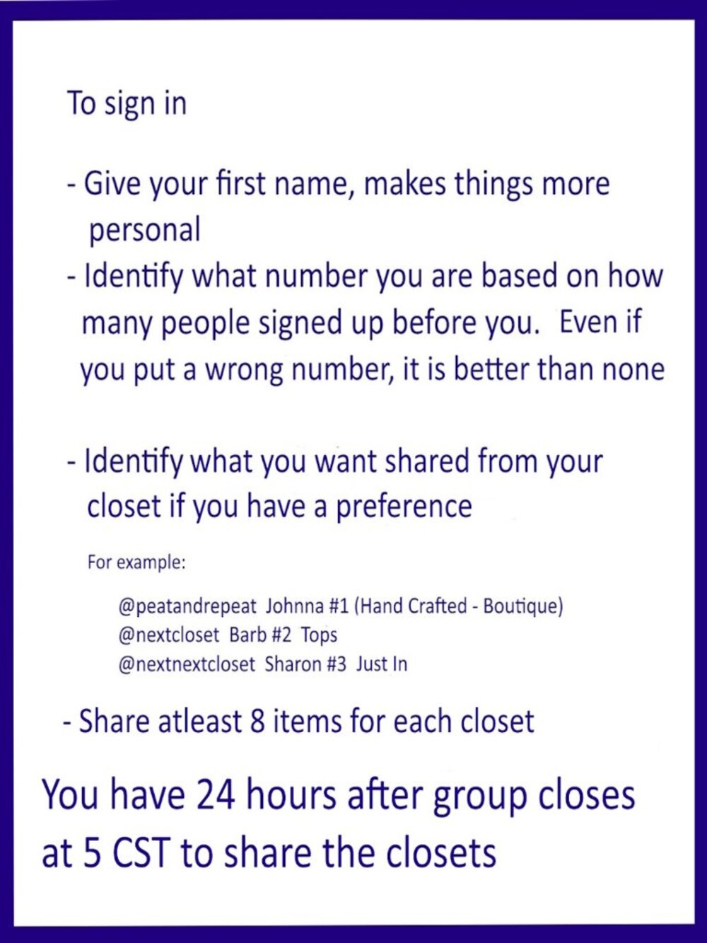 Sunday 9-6-2026 Hand Crafted Handmade Share Group Part One - Sign In - Picture 5 of 11